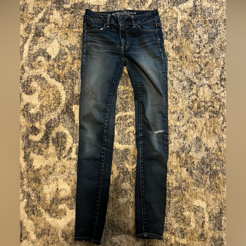 American Eagle Outfitters Blue Jeans Super Stretch US 2 Regular